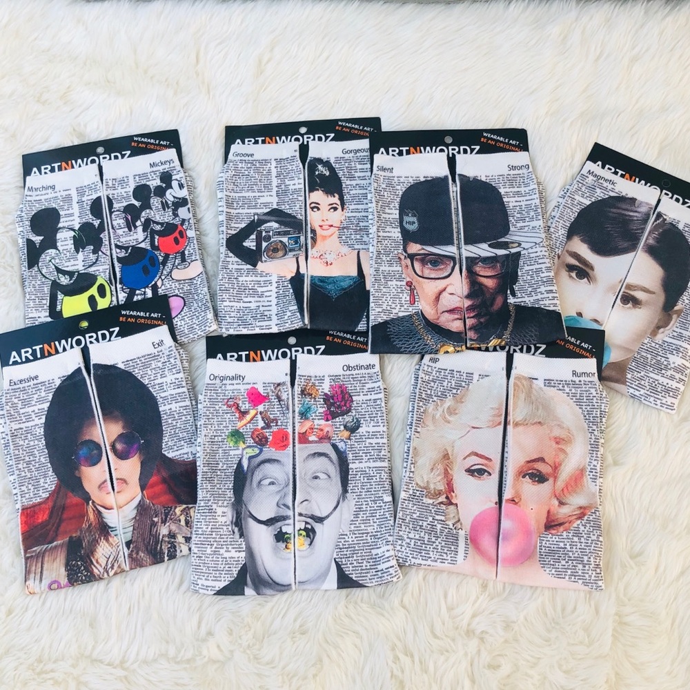 Mickey Mouse ARTNWORDZ wearable Art socks - Picture 6 of 8